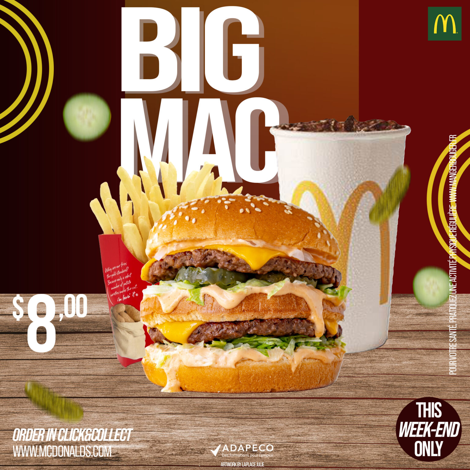 Affiche publicitaire pour le Big Mac