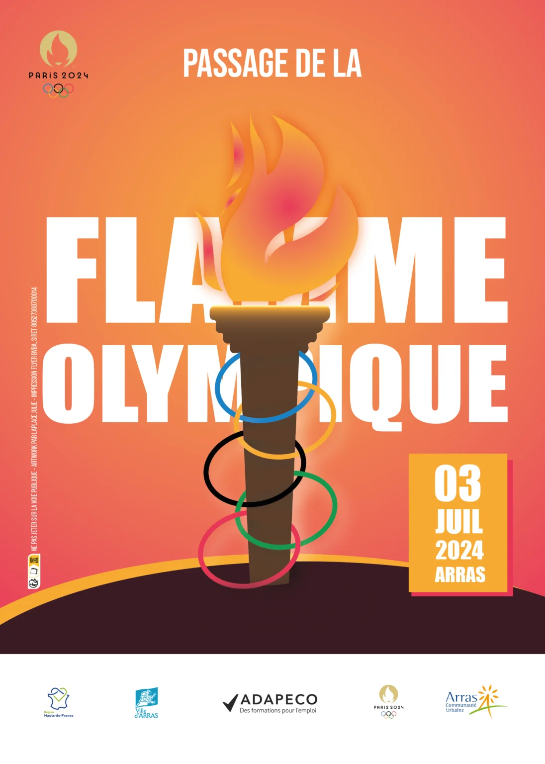 Affiche Flamme olympique