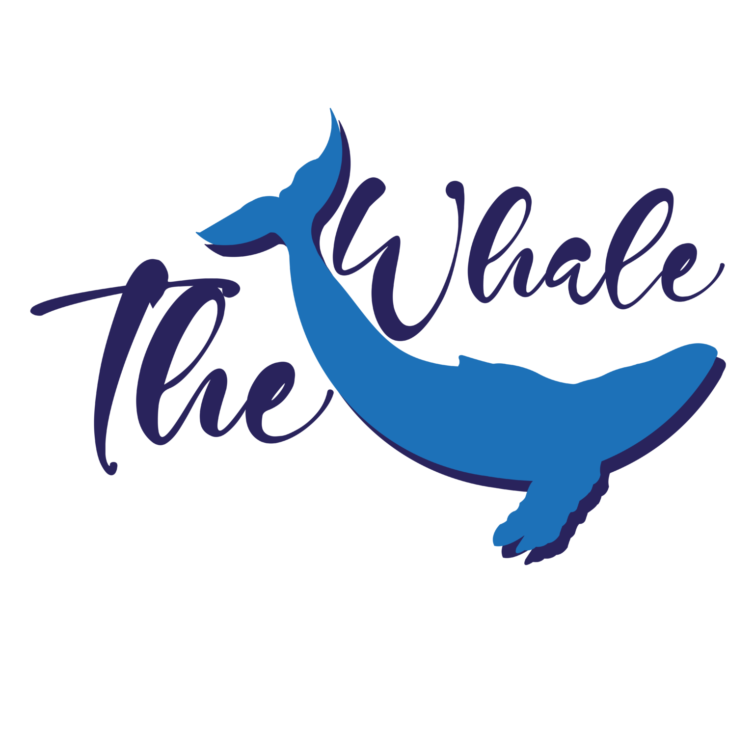 Logo the whale en nombre d'or