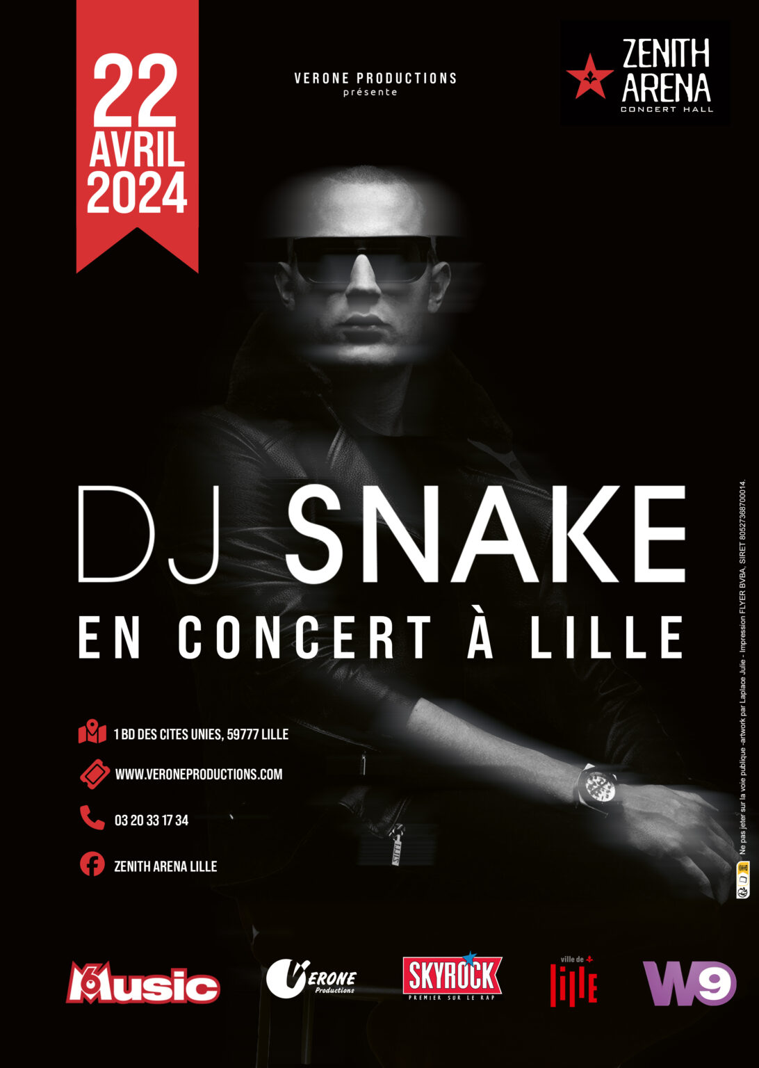 Affiche concert de DJ Snake