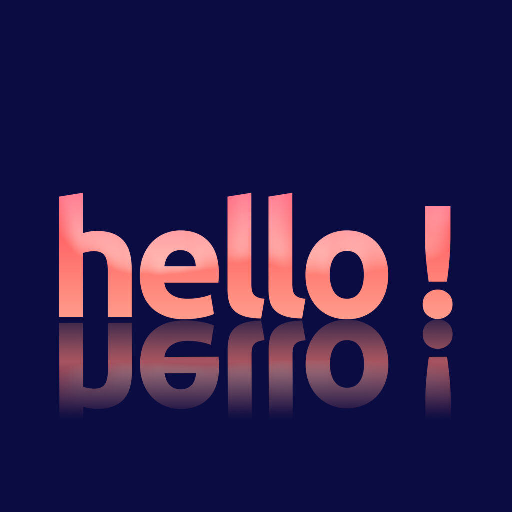Effet Texte Hello !