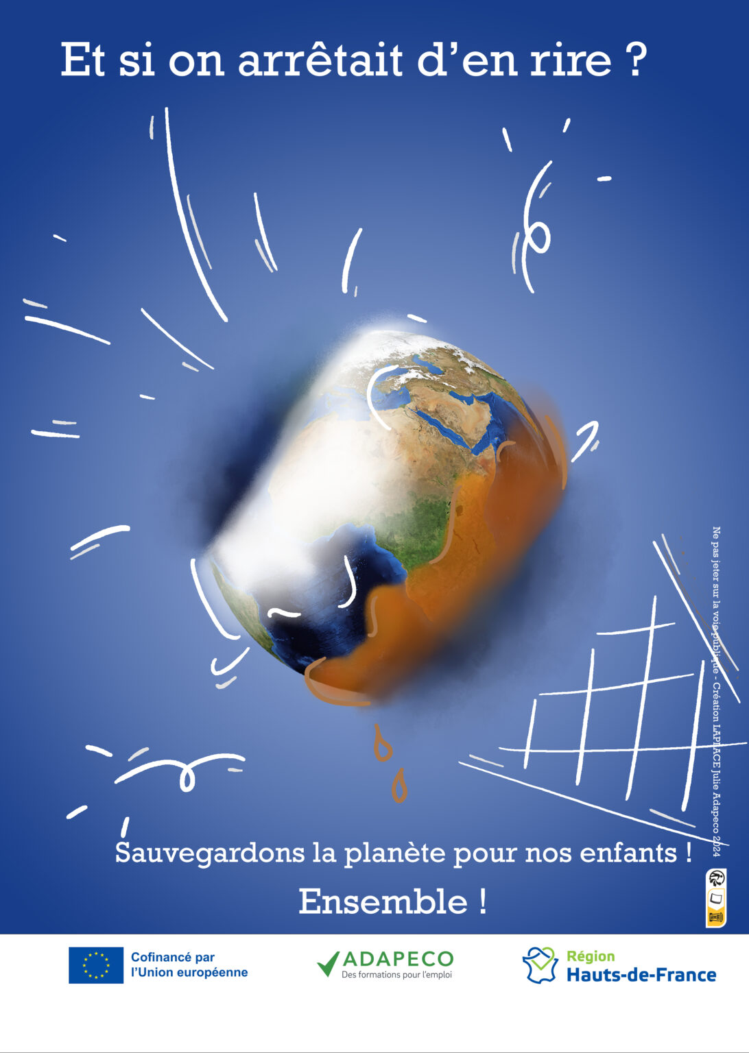 Planète qui fond comme une glace