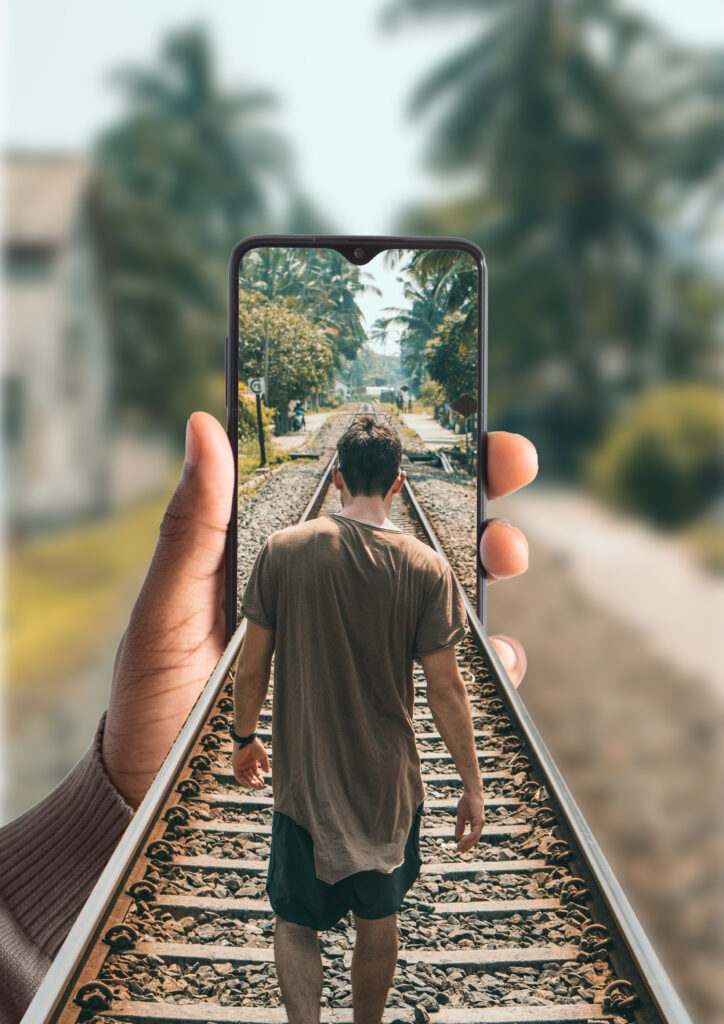 photomontage Rail